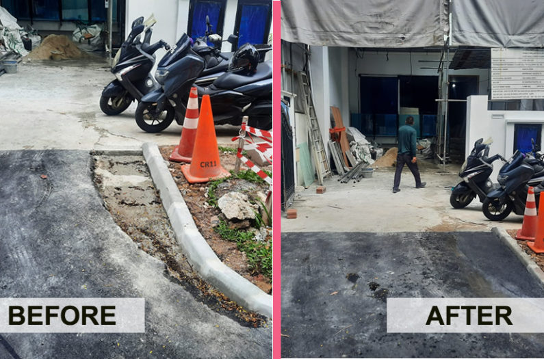 roads before and after engineers